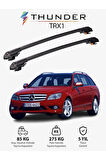 MERCEDES-BENZ C-CLASS 2008-2014 TRX1 Thunder Carrier Kilitli Ara Atkı Taşıyıcı Tavan Barı Gri