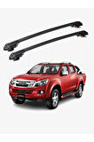 ISUZU D-MAX 2012-2015 TRX1 Thunder Carrier Kilitli Ara Atkı Taşıyıcı Tavan Barı Gri