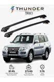 MITSUBISHI PAJERO SPORT 1996-2008 TRX1 Thunder Carrier Kilitli Ara Atkı Taşıyıcı Tavan Barı Gri