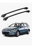 HYUNDAI i30 CW 2007-2011 TRX1 Thunder Carrier Kilitli Ara Atkı Taşıyıcı Tavan Barı Gri