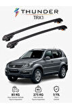 SSANGYONG REXTON 2006-2012 TRX1 Thunder Carrier Kilitli Ara Atkı Taşıyıcı Tavan Barı Gri