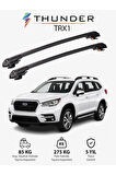 SUBARU ASCENT 2019-Sonrası TRX1 Thunder Carrier Kilitli Ara Atkı Taşıyıcı Tavan Barı Gri