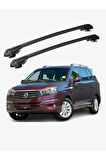 SSANGYONG STAVIC 2004-2012 TRX1 Thunder Carrier Kilitli Ara Atkı Taşıyıcı Tavan Barı Gri