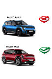 Ev9 GT Line TRX1 Thunder Carrier Kilitli Ara Atkı Taşıyıcı Tavan Barı Siyah