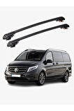 MERCEDES-BENZ VIANO 2015-Sonrası TRX1 Thunder Carrier Kilitli Ara Atkı Taşıyıcı Tavan Barı Siyah
