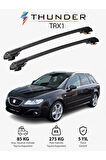 SEAT EXEO ST 2009-2013 TRX1 Thunder Carrier Kilitli Ara Atkı Taşıyıcı Tavan Barı Siyah