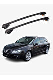 SEAT EXEO ST 2009-2013 TRX1 Thunder Carrier Kilitli Ara Atkı Taşıyıcı Tavan Barı Siyah