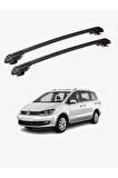 VOLKSWAGEN SHARAN 2010-Sonrası TRX1 Thunder Carrier Kilitli Ara Atkı Taşıyıcı Tavan Barı Siyah