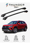 VOLKSWAGEN TAOS 2021-Sonrası TRX1 Thunder Carrier Kilitli Ara Atkı Taşıyıcı Tavan Barı Siyah