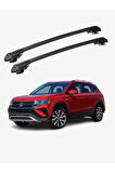 VOLKSWAGEN TAOS 2021-Sonrası TRX1 Thunder Carrier Kilitli Ara Atkı Taşıyıcı Tavan Barı Siyah