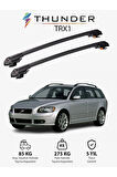 VOLVO V50 2004-2012 TRX1 Thunder Carrier Kilitli Ara Atkı Taşıyıcı Tavan Barı Siyah
