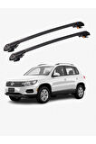 VOLKSWAGEN TIGUAN 2016-Sonrası TRX1 Thunder Carrier Kilitli Ara Atkı Taşıyıcı Tavan Barı Siyah