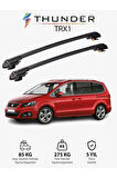 SEAT ALHAMBRA 2010-Sonrası TRX1 Thunder Carrier Kilitli Ara Atkı Taşıyıcı Tavan Barı Siyah