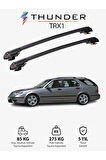 SAAB 9-5 1998-2010 TRX1 Thunder Carrier Kilitli Ara Atkı Taşıyıcı Tavan Barı Siyah