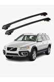VOLVO XC70 2000-2008 TRX1 Thunder Carrier Kilitli Ara Atkı Taşıyıcı Tavan Barı Siyah