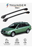 AUDI A4 AVANT 1996-2001 TRX1 Thunder Carrier Kilitli Ara Atkı Taşıyıcı Tavan Barı Siyah