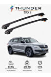 SKODA KODIAQ 2017-Sonrası TRX1 Thunder Carrier Kilitli Ara Atkı Taşıyıcı Tavan Barı Siyah