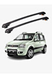 FIAT PANDA 2003-2011 TRX1 Thunder Carrier Kilitli Ara Atkı Taşıyıcı Tavan Barı Siyah