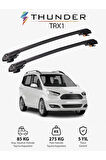 FORD COURIER 2023-Sonrası TRX1 Thunder Carrier Kilitli Ara Atkı Taşıyıcı Tavan Barı Siyah