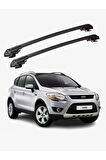 FORD KUGA 2008-2012 TRX1 Thunder Carrier Kilitli Ara Atkı Taşıyıcı Tavan Barı Siyah