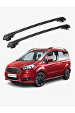 FORD COURIER 2014-2022 TRX1 Thunder Carrier Kilitli Ara Atkı Taşıyıcı Tavan Barı Siyah