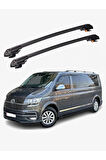 VOLKSWAGEN MULTIVAN 2016-Sonrası TRX1 Thunder Carrier Kilitli Ara Atkı Taşıyıcı Tavan Barı Siyah