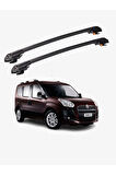 FIAT DOBLO 2 2010-2022 TRX1 Thunder Carrier Kilitli Ara Atkı Taşıyıcı Tavan Barı Siyah