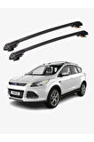 FORD ESCAPE 2013-2019 TRX1 Thunder Carrier Kilitli Ara Atkı Taşıyıcı Tavan Barı Siyah