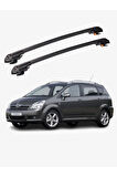 TOYOTA COROLLA VERSO 2004-2008 TRX1 Thunder Carrier Kilitli Ara Atkı Taşıyıcı Tavan Barı Siyah