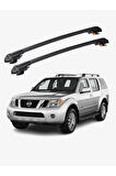NISSAN PATHFINDER 2005-2012 TRX1 Thunder Carrier Kilitli Ara Atkı Taşıyıcı Tavan Barı Siyah