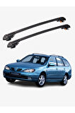 NISSAN PRIMERA 1991-1997 TRX1 Thunder Carrier Kilitli Ara Atkı Taşıyıcı Tavan Barı Siyah