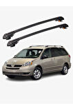 TOYOTA SIENNA 2004-2010 TRX1 Thunder Carrier Kilitli Ara Atkı Taşıyıcı Tavan Barı Siyah