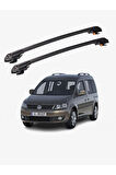 VOLKSWAGEN CADDY 2003-2019 TRX1 Thunder Carrier Kilitli Ara Atkı Taşıyıcı Tavan Barı Siyah