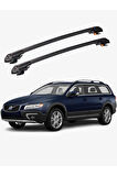 VOLVO XC70 2008-2016 TRX1 Thunder Carrier Kilitli Ara Atkı Taşıyıcı Tavan Barı Siyah