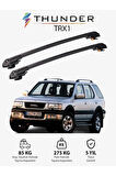 OPEL FRONTERA SPORT 1992-1998 TRX1 Thunder Carrier Kilitli Ara Atkı Taşıyıcı Tavan Barı Siyah
