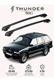 OPEL FRONTERA 1992-1998 TRX1 Thunder Carrier Kilitli Ara Atkı Taşıyıcı Tavan Barı Siyah
