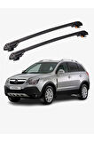 OPEL ANTARA 2006-2015 TRX1 Thunder Carrier Kilitli Ara Atkı Taşıyıcı Tavan Barı Siyah