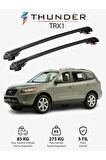 HYUNDAI SANTA FE 2007-2012 TRX1 Thunder Carrier Kilitli Ara Atkı Taşıyıcı Tavan Barı Siyah