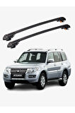 MITSUBISHI PAJERO SPORT 2008-2016 TRX1 Thunder Carrier Kilitli Ara Atkı Taşıyıcı Tavan Barı Siyah