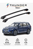 BMW X7 2019-Sonrası TRX1 Thunder Carrier Kilitli Ara Atkı Taşıyıcı Tavan Barı Siyah