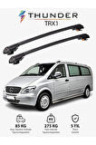 MERCEDES-BENZ VITO 2003-2014 TRX1 Thunder Carrier Kilitli Ara Atkı Taşıyıcı Tavan Barı Siyah