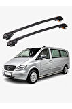 MERCEDES-BENZ VITO 2003-2014 TRX1 Thunder Carrier Kilitli Ara Atkı Taşıyıcı Tavan Barı Siyah