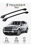MERCEDES-BENZ M-CLASS 2006-2011 TRX1 Thunder Carrier Kilitli Ara Atkı Taşıyıcı Tavan Barı Siyah