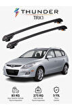HYUNDAI ELANTRA TOURING 2007-2011 TRX1 Thunder Carrier Kilitli Ara Atkı Taşıyıcı Tavan Barı Siyah