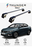 FIAT EGEA 2015-Sonrası TRX2 Thunder Carrier Kilitli Ara Atkı Taşıyıcı Tavan Barı Gri