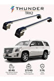 CADILLAC ESCALADE 2015-2020 TRX2 Thunder Carrier Kilitli Ara Atkı Taşıyıcı Tavan Barı Gri