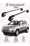 HYUNDAI TUCSON 2010-2015 TRX2 Thunder Carrier Kilitli Ara Atkı Taşıyıcı Tavan Barı Gri