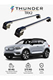 VOLVO XC40 2020-Sonrası TRX2 Thunder Carrier Kilitli Ara Atkı Taşıyıcı Tavan Barı Gri