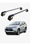 MITSUBISHI PAJERO SPORT 2016-Sonrası TRX2 Thunder Carrier Kilitli Ara Atkı Taşıyıcı Tavan Barı Gri