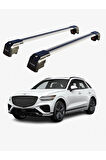 GENESIS GV70 2022-Sonrası TRX2 Thunder Carrier Kilitli Ara Atkı Taşıyıcı Tavan Barı Gri
